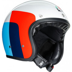 AGV X70 Vela White / Red / Blue Κράνος Μηχανής Jet 1050gr