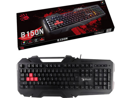 Bloody B150N Μηχανικό Gaming Πληκτρολόγιο Black