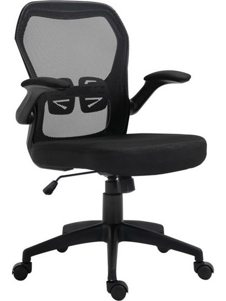 Woodwell BF2920W Καρέκλα Γραφείου Στήριξη Μέσης Ανάκλιση Ρυθμιζόμενα Μπράτσα Μαύρη EO515,1W