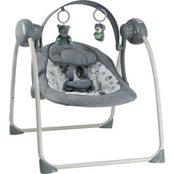 Bebe Stars Flora 2 in 1 Relax Μωρού Κούνια με Μουσική έως 9kg Γκρι 252-186