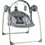 Bebe Stars Flora 2 in 1 Relax Μωρού Κούνια με Μουσική έως 9kg Γκρι 252-186