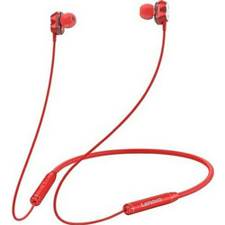Lenovo HE08 Ακουστικά Bluetooth In Ear Red