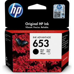 HP 653 Black Μελάνι Εκτυπωτή Inkjet