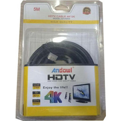 Andowl Καλώδιο HDMI 1.3 HDMI Male to HDMI Male 5m Black HD03