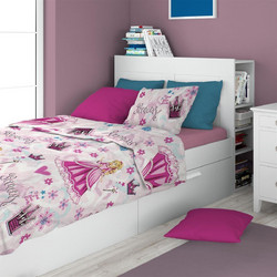 Dimcol Σετ Παιδικά Σεντόνια Μονά Βαμβακερά 160x240 Princess 390 3τμχ