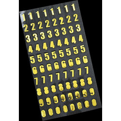 10 Sets Hand Account Alphanumeric Sticker Diary Plan DIY Sticker Set(Bronze Number) (OEM)