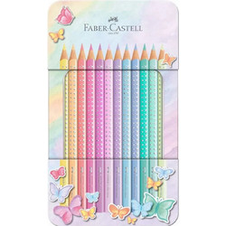 Faber-Castell Grip Pastel Κασετίνα Ξυλομπογιές Σετ 12τμχ