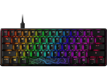 HyperX Alloy Origins 60 Μηχανικό Gaming Πληκτρολόγιο 60% με HyperX Red Διακόπτες RGB Black