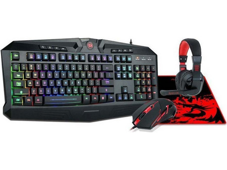 Redragon S101 Σετ Gaming Πληκτρολόγιο RGB Black