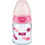 Nuk First Choice+ Γυάλινο Μπιμπερό με Θηλή Σιλικόνης κατά των Κολικών 0-6m Πουλάκια Pink 120ml