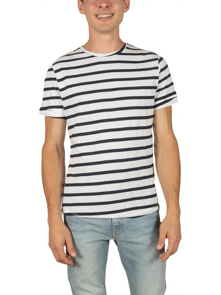 French Kick ανδρικό t-shirt Stripes navy fkm1-2112