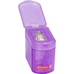 Ξύστρα Brunnen διπλή μεταλλική klicki glitter μωβ (2729848)