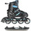 Nils Extreme Inline Αυξομειούμενα Rollers Παιδικά Μαύρα Μπλε NH18191