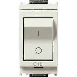 Διακόπτης ΜΤ 1P+N C10 CB 120-230V Λευκός Idea