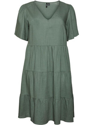 Vero Moda Καλοκαιρινό Καθημερινό Φόρεμα Χακί 10266752