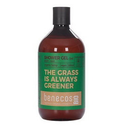 Benecos The Grass Is Always Greener Φυτικό Σαμπουάν & Αφρόλουτρο για Επανόρθωση 500ml