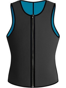 Hot Shapers Ανδρικό Γιλέκο Αδυνατίσματος & Εφίδρωσης Neoprene Μαύρο Μπλε GL-52999