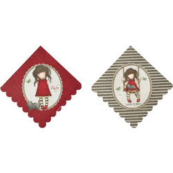 SANTORO GORJUSS RUBY ΧΑΡΤΟΠΕΤΣΕΤΕΣ 8 τεμ. (BR52391)