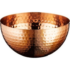 Μπωλ Φρουτιέρα INOX σε χρώμα χαλκού copper σφυρήλατη φ15xΥ8cm Leone c422465
