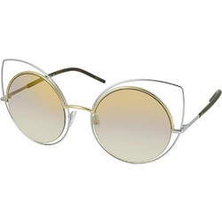 Marc Jacobs MARC 10/S TWMFQ Γυναικεία Γυαλιά Ηλίου Cat Eye Μεταλλικά Ασημί με Καφέ Polarized Φακό