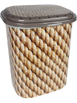 ΚΑΛΑΘΙ ΑΠΛΥΤΩΝ 45L ΠΛΑΣΤΙΚΟ ΣΧ. ΣΧΟΙΝΙ ΧΡ. ΜΠΕΖ-ΚΑΦΕ, 35Χ48Χ42ΕΚ