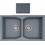Sanitec Classic 336 Επικαθήμενος Νεροχύτης Γρανίτη Ματ Metallic Silver 86x50cm