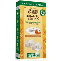 Garnier Botanic Therapy Honey Treasures Bar Φυτικό Σαμπουάν 2x60gr