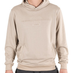 Double Ανδρικό Φούτερ Fleece με Κουκούλα & Τσέπες Μπεζ MTOP-76