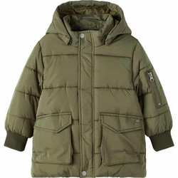 Name It Παιδικό Μπουφάν Χειμωνιάτικο Puffer Πράσινο 13205107