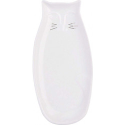 Ντιπάκι Wonderland Cat LBTRD0015127 5x10x1cm White-Gold Raeder Πορσελάνη