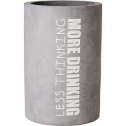 Σαμπανιέρα More Drinking LBTRD0015120 Φ13,5x21,5cm White-Grey Raeder Τσιμέντο