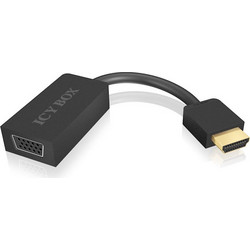 ICY BOX IB-AC502 HDMI (A-Type) to VGA Adapter, black / 70528