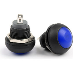 12mm Waterproof Momentary Push Button Mini Round Switch Blue