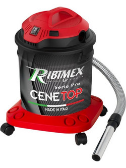 Ribimex Cenetop PRCEN012 Σκούπα Ζεστής Στάχτης 1200W με Κάδο 18lt