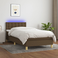 Κρεβάτι Μονό Υφασμάτινο LED 90x200cm +Στρώμα 3134008