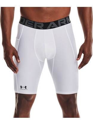 Under Armour HeatGear Ανδρικό Κολάν Σορτς Λευκό 1361602-100