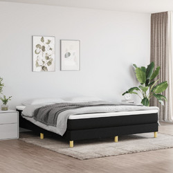 vidaXL Κρεβάτι Boxspring Υφασμάτινο με Στρώμα 3144185