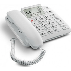 Gigaset DL380 Ενσύρματο Τηλέφωνο με Ανοιχτή Ακρόαση για Ηλικιωμένους Λευκό