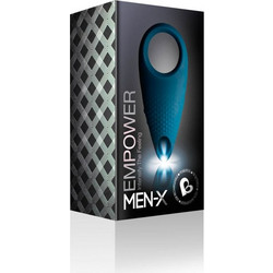 Rocks-Off Empower Men Cock Ring Ελαστικό Δαχτυλίδι Πέους Σιλικόνης με Δόνηση 3.2cm Μπλε