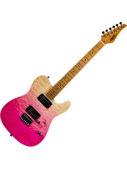 Jet JT-450 Telecaster HH Quilted Ηλεκτρική Κιθάρα Transparent Pink