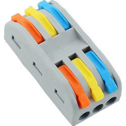 Κλέμα Ταχείας Σύνδεσης Powertech (HUH-0091) 3 θέσεων - 10τμχ HUH-0091