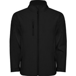 Roly Nebraska Ανδρική Ζακέτα Softshell με Φερμουάρ Μαύρη