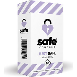 Safe Condoms Just Safe Standart Προφυλακτικά 10τμχ