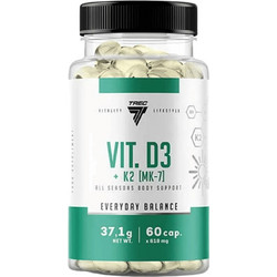 Trec Nutrition Vitamin D3 & K2 60 Κάψουλες