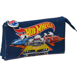 Safta Hot Wheels Speed Club Κασετίνα με 3 Θήκες Μπλε 812338744