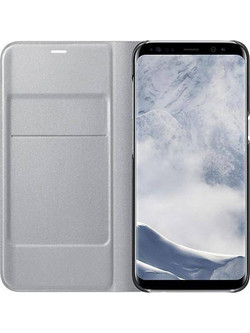 Θήκη Flip Cover για Galaxy S8 Ασημί OEM
