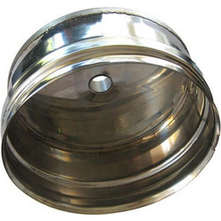Τάπα θηλυκή Μονού Τοιχώματος Inox Φ250