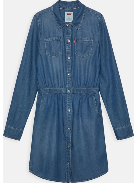Levi's Παιδικό Φόρεμα Τζιν Μπλε 3E4420-M1N