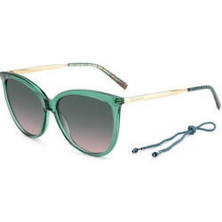 Missoni MMI0119/S 1ED/JP Γυναικεία Γυαλιά Ηλίου Τετράγωνα Κοκάλινα Μεταλλικά Χρυσά Μπλε με Μαύρο Degradee Φακό
