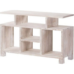 Artekko Έπιπλο Τηλεόρασης Ξύλινο Λευκό Μ120xΠ45xΥ76cm 720-1064